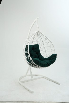 Подвесное кресло Бароло (белый/зеленый) в Покачах - pokachi.ok-mebel.com | фото