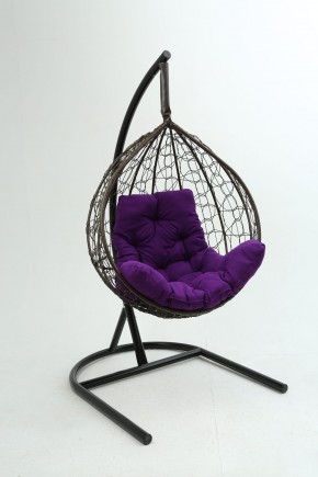 Подвесное кресло Бароло (коричневый/фиолетовый) в Покачах - pokachi.ok-mebel.com | фото