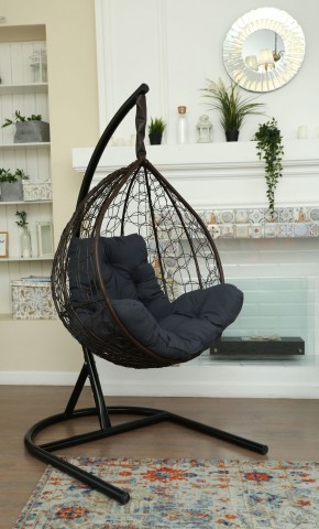 Подвесное кресло Бароло (коричневый/графит) в Покачах - pokachi.ok-mebel.com | фото