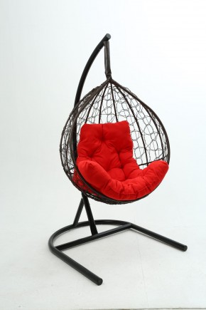 Подвесное кресло Бароло (коричневый/красный) в Покачах - pokachi.ok-mebel.com | фото