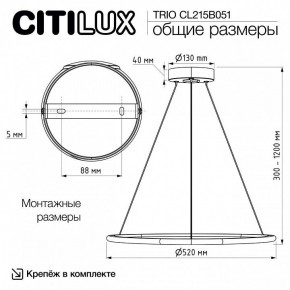 Подвесной светильник Citilux Trio CL215B051 в Покачах - pokachi.ok-mebel.com | фото 8