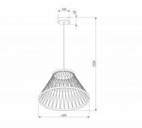 Подвесной светильник Eurosvet Cesta 40017/1 LED коричневый в Покачах - pokachi.ok-mebel.com | фото 5