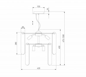 Подвесной светильник Eurosvet Claire 60170/8 золото Smart в Покачах - pokachi.ok-mebel.com | фото 5