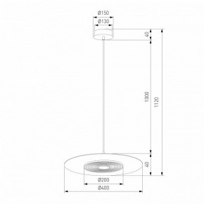 Подвесной светильник Eurosvet Kontur 40031/1 LED белый в Покачах - pokachi.ok-mebel.com | фото 4
