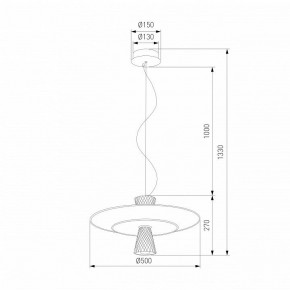 Подвесной светильник Eurosvet Titania 40029/1 LED белый в Покачах - pokachi.ok-mebel.com | фото 4