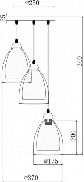 Подвесной светильник Freya Astery FR5375PL-03CH1 в Покачах - pokachi.ok-mebel.com | фото 2