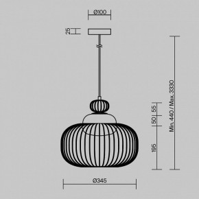 Подвесной светильник Maytoni Levitation MOD376PL-01G в Покачах - pokachi.ok-mebel.com | фото 5