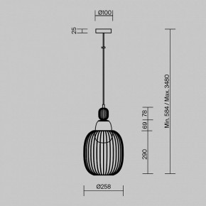 Подвесной светильник Maytoni Levitation MOD376PL-01G1 в Покачах - pokachi.ok-mebel.com | фото 5