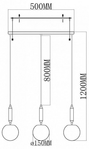 Подвесной светильник Moderli Scrumbel V11566-3P в Покачах - pokachi.ok-mebel.com | фото 2