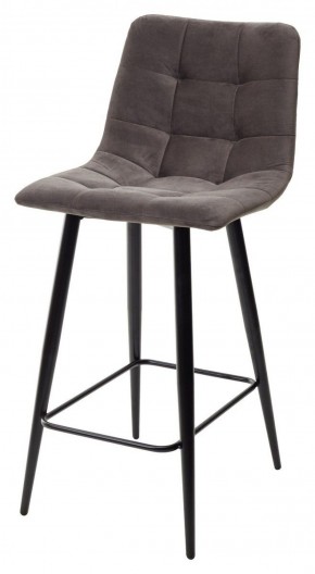Полубарный стул CHILLI-QB графит #14, велюр / черный каркас (H=66cm) М-City в Покачах - pokachi.ok-mebel.com | фото