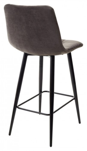 Полубарный стул CHILLI-QB графит #14, велюр / черный каркас (H=66cm) М-City в Покачах - pokachi.ok-mebel.com | фото 4