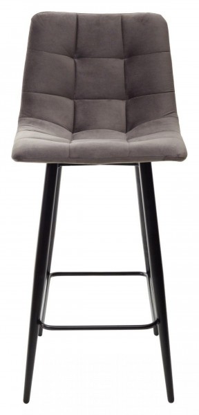 Полубарный стул CHILLI-QB графит #14, велюр / черный каркас (H=66cm) М-City в Покачах - pokachi.ok-mebel.com | фото 5