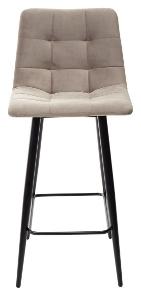 Полубарный стул CHILLI-QB латте #25, велюр / черный каркас (H=66cm) М-City в Покачах - pokachi.ok-mebel.com | фото 1