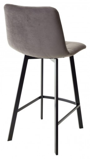 Полубарный стул CHILLI-QB SQUARE графит #14, велюр / черный каркас (H=66cm) М-City в Покачах - pokachi.ok-mebel.com | фото 3