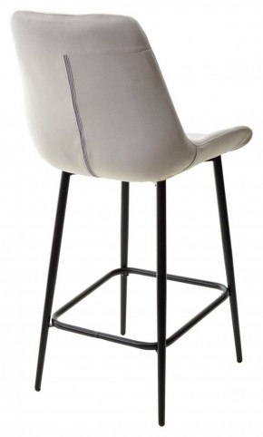 Полубарный стул ХОФМАН, цвет H-09 Светло-серый, велюр / черный каркас H=63cm М-City в Покачах - pokachi.ok-mebel.com | фото 6