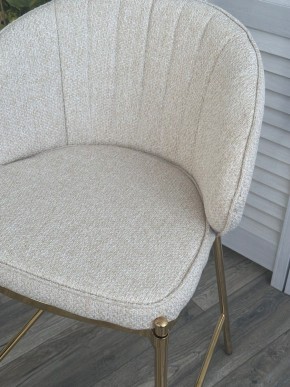 Полубарный стул WENDY TRF-11 светло-бежевый, ткань / золотой каркас (H=65) М-City в Покачах - pokachi.ok-mebel.com | фото
