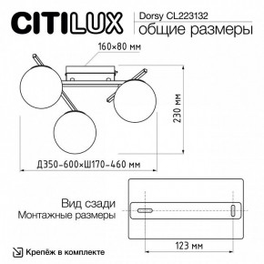Потолочная люстра Citilux Dorsy CL223132 в Покачах - pokachi.ok-mebel.com | фото 12