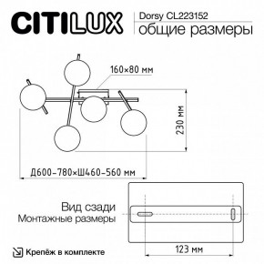 Потолочная люстра Citilux Dorsy CL223152 в Покачах - pokachi.ok-mebel.com | фото 10