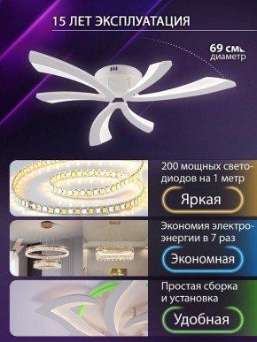 Потолочная люстра Natali Kovaltseva VIO LED LAMPS 81453 в Покачах - pokachi.ok-mebel.com | фото 5
