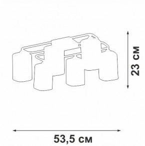 Потолочная люстра Vitaluce V3092 V3092-1/6PL в Покачах - pokachi.ok-mebel.com | фото 4