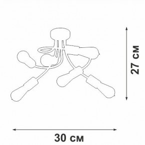 Потолочная люстра Vitaluce V3928 V3928-1/6PL в Покачах - pokachi.ok-mebel.com | фото 4