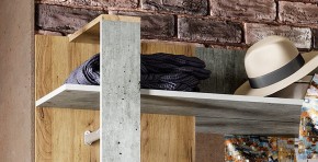 Прихожая Кензо (крафт/бетон) вешалка+шкаф в Покачах - pokachi.ok-mebel.com | фото 6