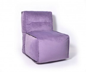 Прямое модульное бескаркасное кресло Комфорт (Фиолет велюр) в Покачах - pokachi.ok-mebel.com | фото