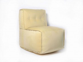 Прямое модульное бескаркасное кресло Комфорт (Желтый велюр) в Покачах - pokachi.ok-mebel.com | фото