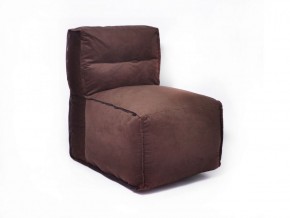 Прямое модульное бескаркасное кресло Комфорт (Шоколад велюр) в Покачах - pokachi.ok-mebel.com | фото