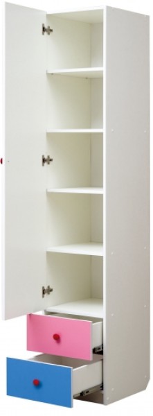 Шкаф 1-но дверный с ящиками и фотопечатью Совята 1.1 (400) в Покачах - pokachi.ok-mebel.com | фото 2