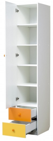 Шкаф 1-но дверный с ящиками и зеркалом Радуга (400) в Покачах - pokachi.ok-mebel.com | фото 2
