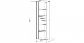 ЛИНДА-1 Шкаф 1-о дверный для белья (ЛНД.01) в Покачах - pokachi.ok-mebel.com | фото 2