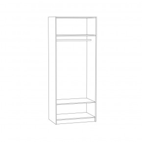 Шкаф 13.42 Альфа (Солнечный Свет 0134 BS, Белый премиум) в Покачах - pokachi.ok-mebel.com | фото 2
