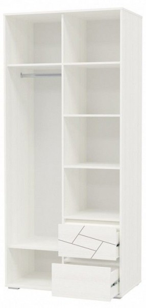 Шкаф 2-х дверный с ящиками АДЕЛИНА (4-4831рам.б) в Покачах - pokachi.ok-mebel.com | фото 2