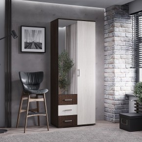 Шкаф 2-х створчатый Белла (Венге/Ясень белый) в Покачах - pokachi.ok-mebel.com | фото 3