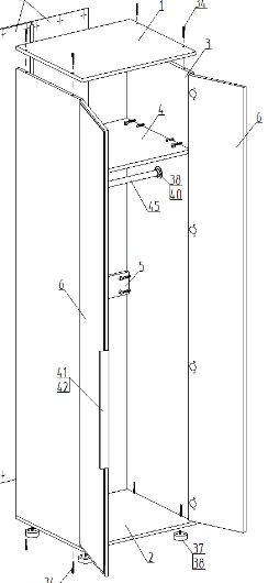 Шкаф 2-ств. для одежды "Лео" в Покачах - pokachi.ok-mebel.com | фото 2