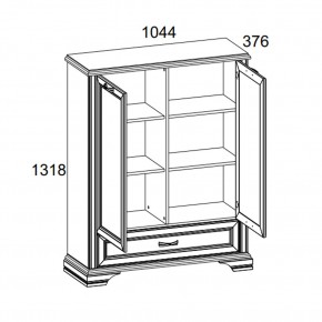 Шкаф 2D1SL, MONAKO, цвет Сосна винтаж/дуб анкона в Покачах - pokachi.ok-mebel.com | фото 3