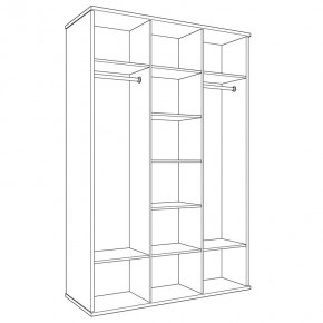 Шкаф 3-х дверный (корпус) Парма Нео в Покачах - pokachi.ok-mebel.com | фото 4