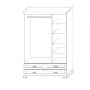 Шкаф 3-х дверный (корпус) Сиена в Покачах - pokachi.ok-mebel.com | фото 6