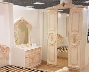 Шкаф 3-х дверный с зеркалами (01.143) Роза (беж) в Покачах - pokachi.ok-mebel.com | фото 3