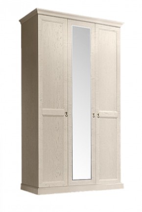 Шкаф 3-х дверный (с зеркалом) для платья и белья Венеция дуб седан (ВНШ1/3) в Покачах - pokachi.ok-mebel.com | фото