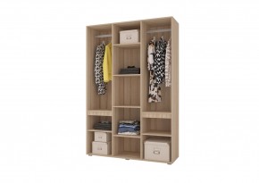 Шкаф 3-х створчатый АНТАЛИЯ (Сонома/Графит софт) в Покачах - pokachi.ok-mebel.com | фото 2