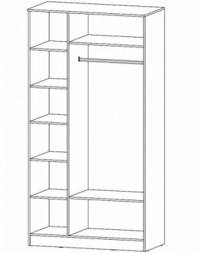 ГАММА Шкаф 3-х створчатый в Покачах - pokachi.ok-mebel.com | фото 2