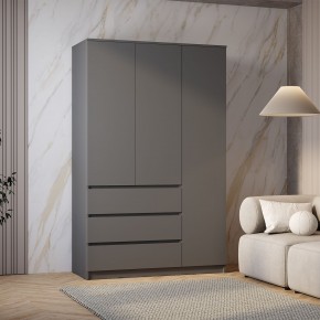 Шкаф 3-х створчатый Симпл ШК-08 (графит) в Покачах - pokachi.ok-mebel.com | фото 3