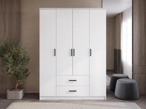 Шкаф 4-х створчатый Титан (белый) в Покачах - pokachi.ok-mebel.com | фото