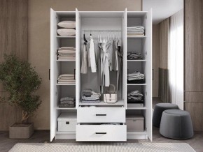 Шкаф 4-х створчатый Титан (белый) в Покачах - pokachi.ok-mebel.com | фото 2