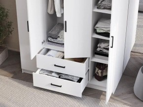 Шкаф 4-х створчатый Титан (белый) в Покачах - pokachi.ok-mebel.com | фото 3