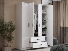Шкаф 4-х створчатый Титан (белый) в Покачах - pokachi.ok-mebel.com | фото 4