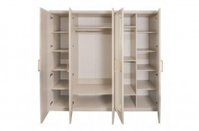 Шкаф 5-ти ств с зеркалами Мокко (бежевый) в Покачах - pokachi.ok-mebel.com | фото 2