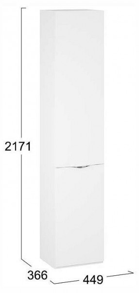 Шкаф для белья Глосс СМ-319.07.011 в Покачах - pokachi.ok-mebel.com | фото 4
